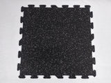 10% Snowflake Rubber Interlocking Tiles 23" x 23" x 8mm