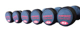 PowerFit Three Tier Dumbbell Rack w/ 5lb-50lb Round Rubber Dumbbell set - LIMITED SUPPLIES!