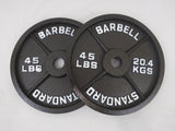 Standard Olympic Metal Weight Plates (Pair)