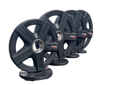 PowerFit Equipment Five Star Premium Rubber Grip Plates ( Prices Reflects Pairs)