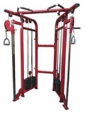 PowerFit Equipment Red Functional Trainer for Commercial and Residential Gyms