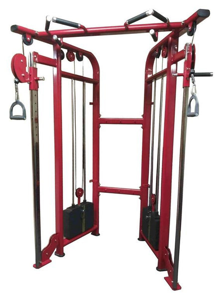 PowerFit Equipment Red Functional Trainer for Commercial and Residential Gyms