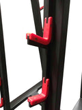 PowerFit Set of Fixed Weight Barbells and A Frame Barbell Rack - BACK ORDER