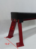 PowerFit Pro Grade Flat Workout Bench (Red)
