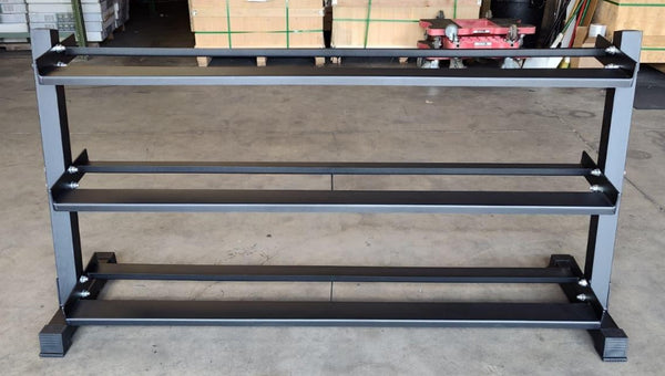 PowerFit 70" Three Tier Black Dumbbell Rack