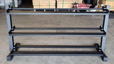 PowerFit 70" Three Tier Black Dumbbell Rack