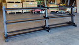 PowerFit "Double Wide" Three Tier Black Dumbbell Rack