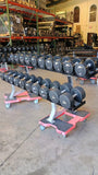 Iron Grip, Intek, Troy 30lb-125lb Urethane Dumbbell Set w/ Hammer Strength Dumbbell Racks (USED)