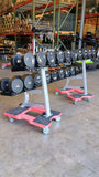 Iron Grip, Intek, Troy 30lb-125lb Urethane Dumbbell Set w/ Hammer Strength Dumbbell Racks (USED)