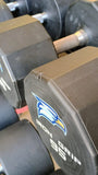 Iron Grip, Intek, Troy 30lb-125lb Urethane Dumbbell Set w/ Hammer Strength Dumbbell Racks (USED)