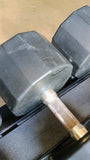 Iron Grip, Intek, Troy 30lb-125lb Urethane Dumbbell Set w/ Hammer Strength Dumbbell Racks (USED)