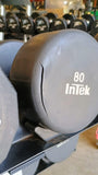 Iron Grip, Intek, Troy 30lb-125lb Urethane Dumbbell Set w/ Hammer Strength Dumbbell Racks (USED)