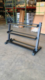 PowerFit Three Tier Black Dumbbell Rack for Commercial & Home Gyms