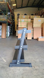 PowerFit Three Tier Black Dumbbell Rack for Commercial & Home Gyms