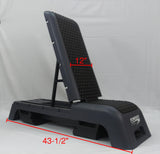 PowerFit Step Bench and Workout Station with Free Resistance Band
