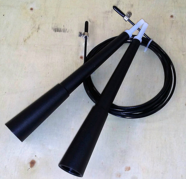 PowerFit Black Adjustable Speed Rope