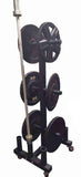 PowerFit Mobile Weight Plate and Barbell Holder