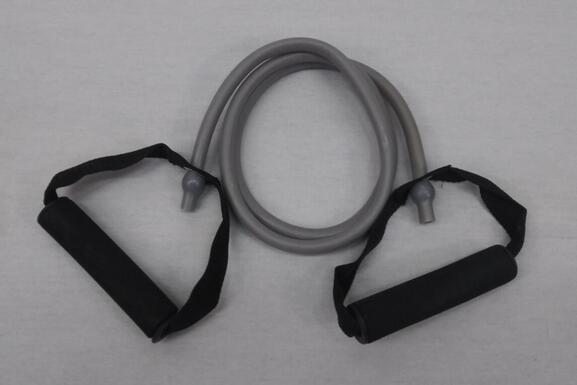 PowerFit Resistance Band with Handles-Grey