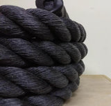 PowerFit Black Poly Darcon Battle Ropes for Commercial and Home Gyms